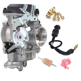 YJGZSVK Carburetor for Harley Davidson Sportster 1200 XL1200 Sportster 883 XL883 Dyna Electra Glide Fatboy Softail # 27490-04 CV40 CV 40mm with Choke Cable
