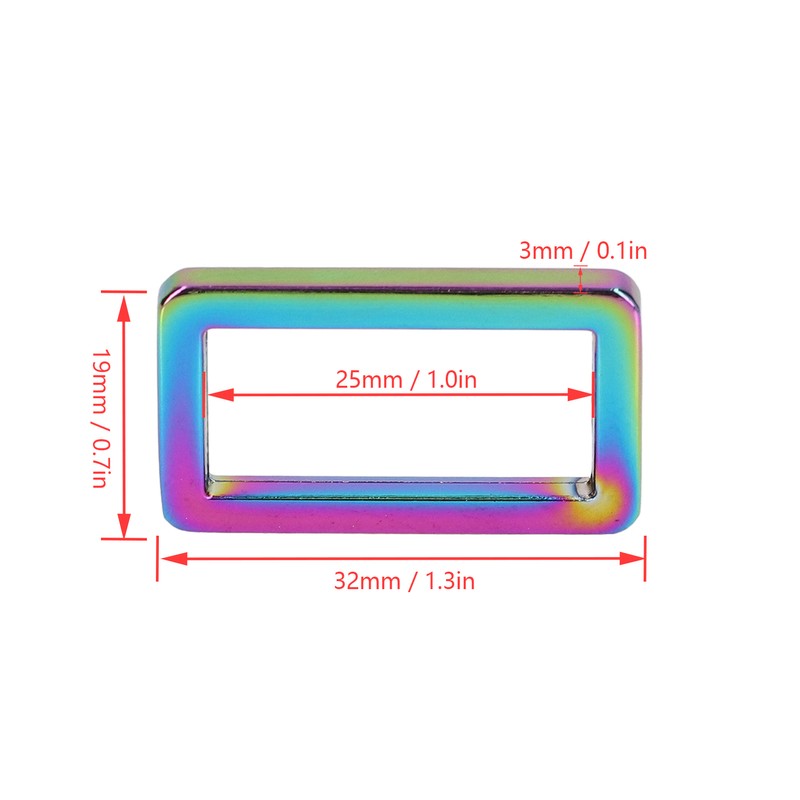 10Pcs Ring Buckle Sturdy Durable Adjustable Hardware Metal Buckle for