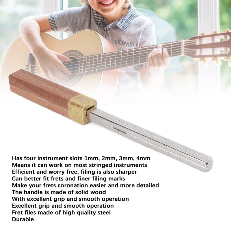 Frets Dressing Files, Guitar Fret Crowning File Polishing for Mandolin