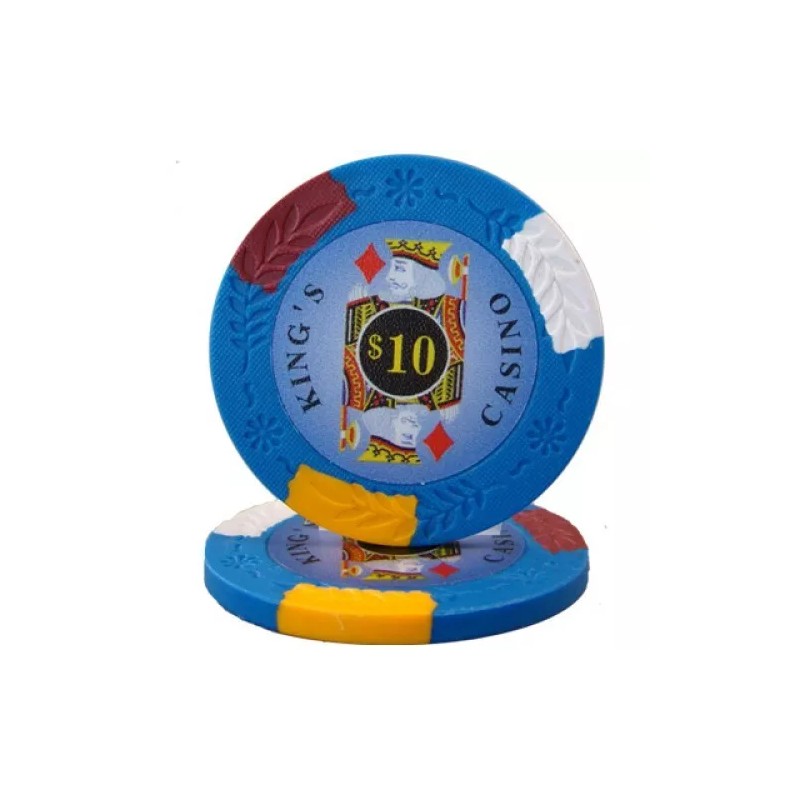 New Bulk Lot of 300 Kings Casino Poker Chips -