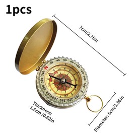 Compass Clamshell Compass Camping Gear Survival Gear Waterproof Luminous Compass for Easy Carry