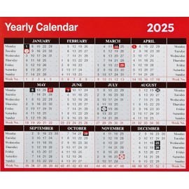 2025 Yearly Desktop Calendar - Free Standing, Efficient Planner for Home & Office - Clear, Easy-to-Read Dates - Perfect for Daily Organization & Scheduling
