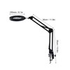 10X Magnifying Glass with LED Light Flexible Arm Brightness Adjustable