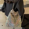 Meliyya Sequin Shopper Tote Bag Shoulder Bag Shiny Shoulder Bag