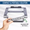 ClearClick Portable Docking Station & Laptop Stand with USB, HDMI,