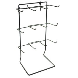 Counter Top Display Rack 12 Single Peg Hook in Zinc 17.75 H x 10 W Inches