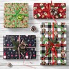 GIOLNIAY Green Christmas Wrapping Paper for Kids Men Women -