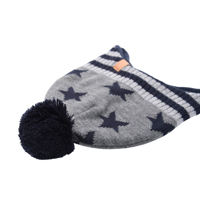 Foruhoo Boy's Winter Beanie Hat, Girl’s Knitted Hat with Bobble
