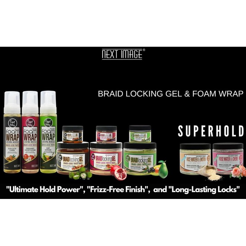 NEXT IMAGE - Braid Locking Gel Super Hold [Rose Water]