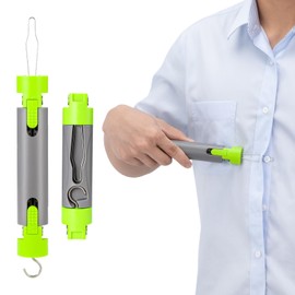 Button Hook with Zipper Pull，One Hand Dressing Aids for Easy Button,Button Assist Tool and Zipper Helper for Seniors,Elderly, Disabled Men and Women-2pack