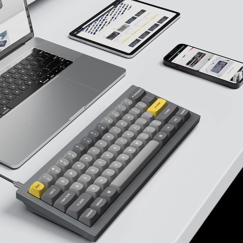 Keychron Q4 Wired Custom Mechanical Keyboard, 60% Layout QMK/VIA Programmable