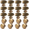 hugolem 20 Pack Brass Round Antique Brass Kitchen Cabinet Knobs