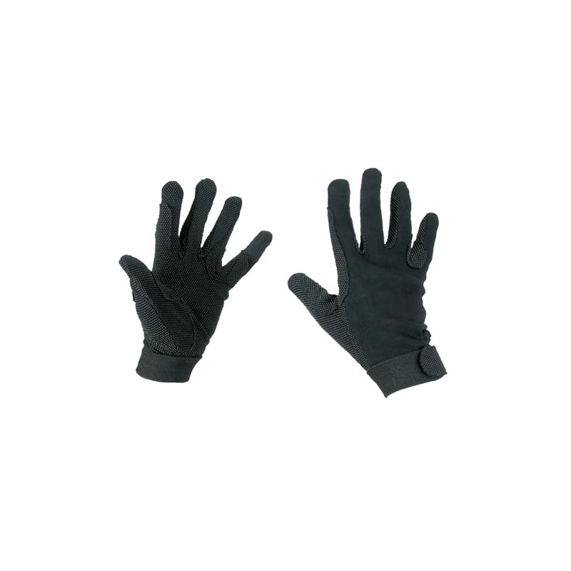 Covalliero Cotton Jersey Riding Gloves Size XL Black