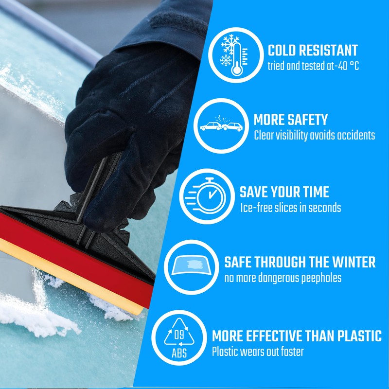 Car Ice Scraper Brass Blade - Fast, Easy & efficient