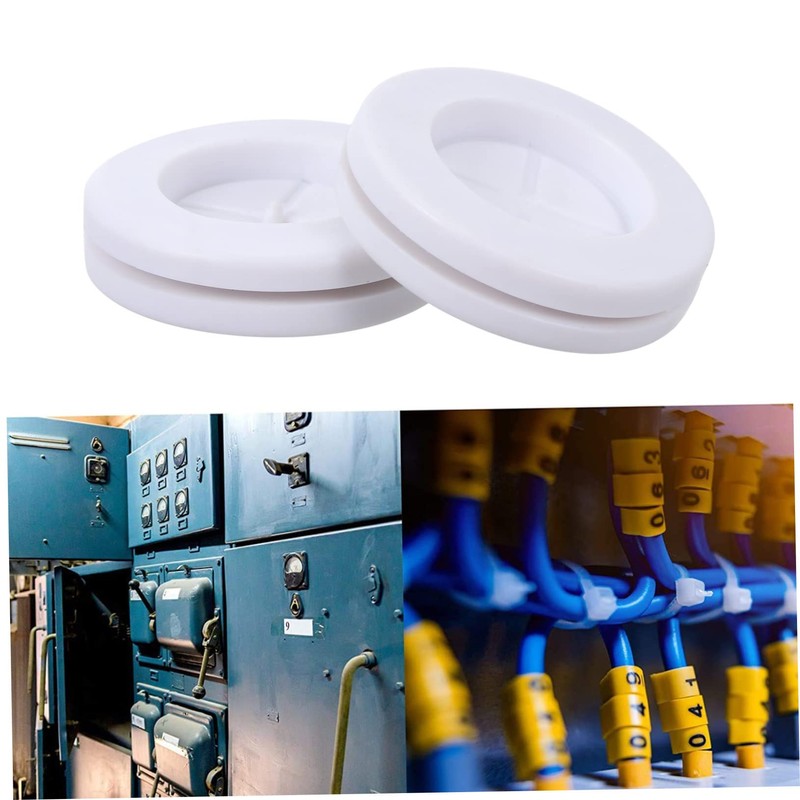 Healeved 4pcs Firewall Kit Rubber Grommet for Wire Flexible Synthetic