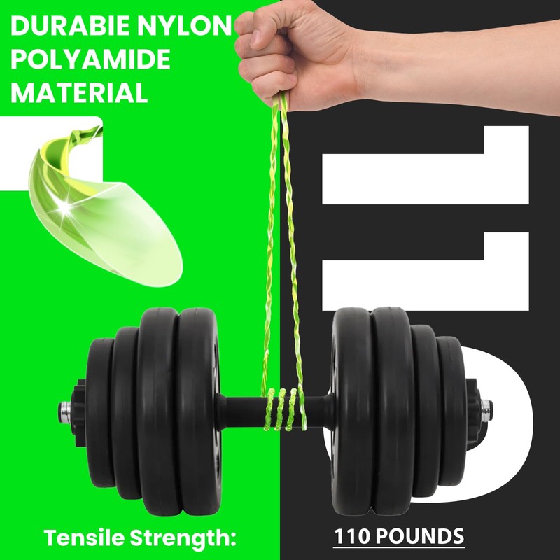 080 Trimmer Line Heavy Duty, Twisted Weed Eater String .080,
