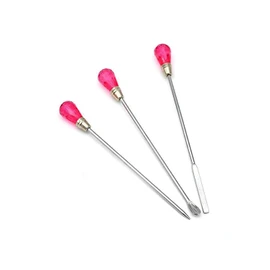 wumio Nail Spatula, Set of 3, Spoon, Spatula, Needle, Nail Tool, Stirring Rod, Tool, Resin, Gel Nails, Handmade Craft