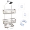 YeeBeny Bathroom Shower Caddy Connector with 2pcs Adhesive Sticker, Simple