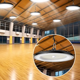 1 Pack 100W UFO Workshop Lamp LED, 12500LM 6000K Super Bright LED Workshop Ceiling Light, IP65 Waterproof Workshop Light, LED Lamp Workshop for Hall Lighting, Workshop Lighting, Factories