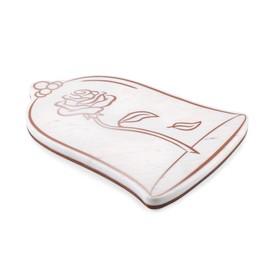 PICNIC TIME Marble Stone Serving tray, 12 by 7.75 inch, White