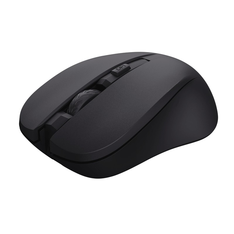 Trust Mydo Silent Wireless Mouse, 82% Recycled Plastics, 1000-1800 DPI,