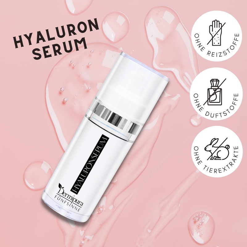 FÜNFSINNE Hyaluron Serum: Strong anti-aging for pure skin without fat