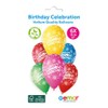 Assorted Colour Happy Birthday Latex Balloons 33cm / 13 in