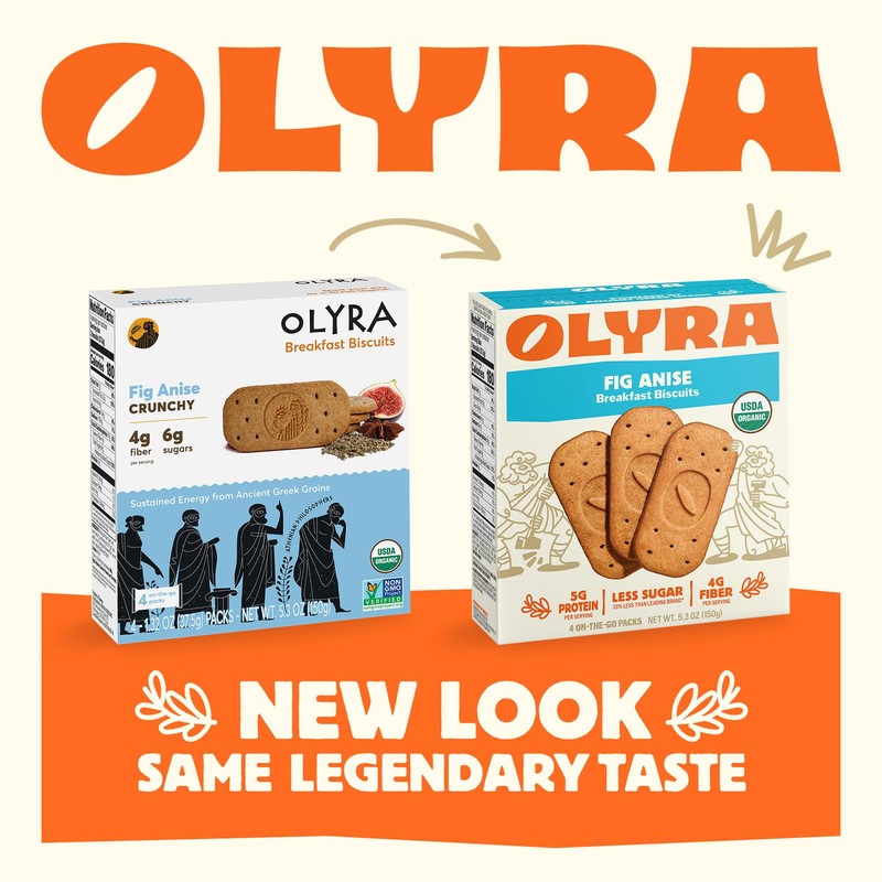 Olyra Organic Breakfast Biscuits - Fig Anise - Healthy Snacks