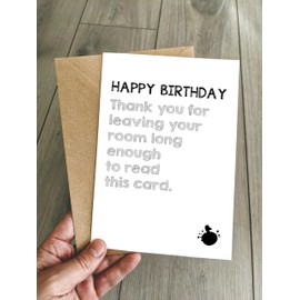 Funny Birthday Card for A Teenager Perfect for 13th 14th 15th 16th 17th 18th 19th Birthdays - Birthday card for teenage son/daughter