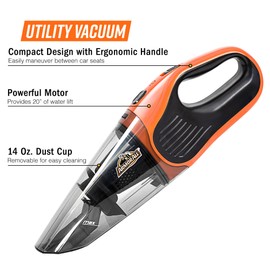 Armor All AA07V1 0902 Handheld Car Vac, Orange