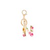 Fuqimanman2020 Initial Letter Keychains Dainty Flower Butterfly Keychain Gifts for