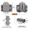 Sunflora Picnic Backpack for 4 Person with Blanket Picnic Basket