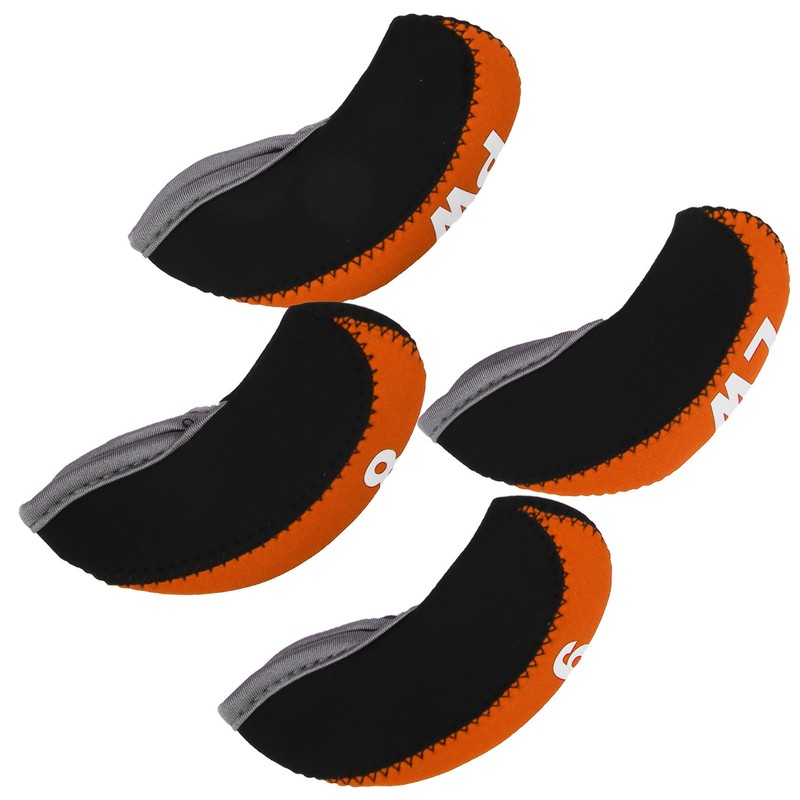 10Pcs/set Leather Golf Club Iron Head Covers Golf Putter Club