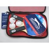 Slazenger Unisex – Erwachsene Tischtennis-Set 6tlg Tischtennisschläger 2 Schläger 225418,