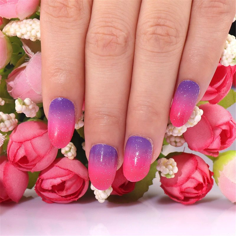 Tiras De Esmalte De Uñas En Color D, Calcomanías Para