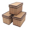 Seta Direct, Brown Natural Bamboo Storage Organization Box with Lid