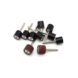 TEMO 10 pc 1/2 Inch Rubber Mandrel Sand Drum Holder 1/8 Inch Shank for Dremel Rotary Tools