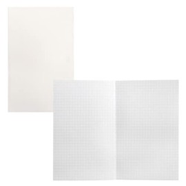 Idena 12245 Notebook Insert, Squared, 160 Pages, 100 g/m², with Bookmark, Refill Inner Pages