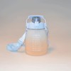 Sakiida 1L Water Bottle with Straw Sports Drinks Bottle with