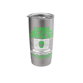 Hacker IT Tech The Reason Hacking Cybersecurity Specialist Stainless Steel Insulated Tumbler