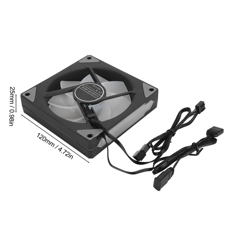 120mm ARGB PWM Case Fan 800 to 2000RPM 4pin PWM