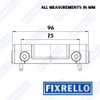 Fixrello Composite Door Hinge White | 1 x 3D Adjustable