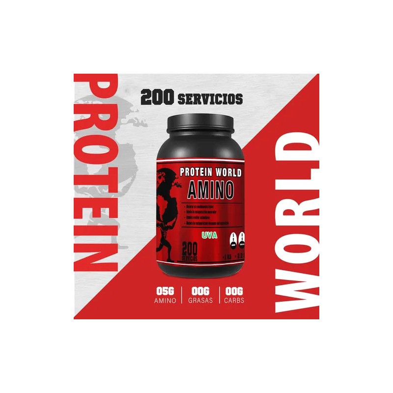 Aminoácidos Bcaas En Polvo Protein World 1kg Varios Sabores