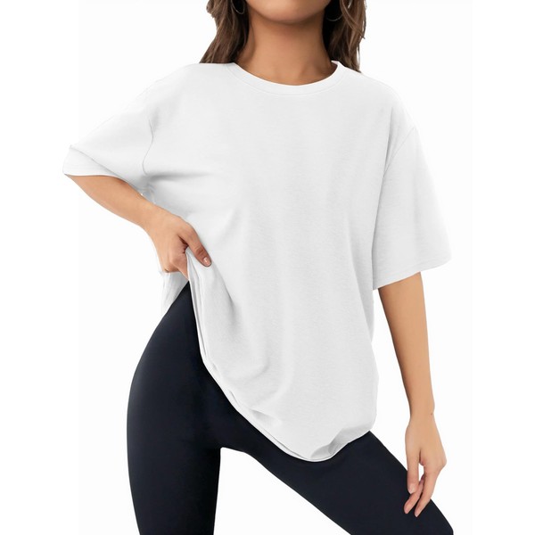 Womens Oversized T Shirts Short Sleeve Summer Tops Crewneck Casual