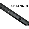 VanEssential 12" Venture Track T-6 Aluminium L-Track Black Anodized (Floor