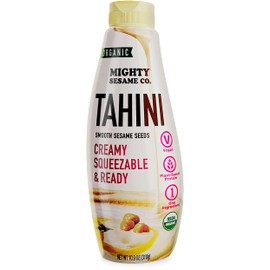 Mighty Sesame Co. Organic Tahini, Squeezable Creamy & Ready Tahini Paste, 10.9oz | Gluten Free, Vegan, Non GMO, Keto Friendly, Plant Based Protein, Kosher
