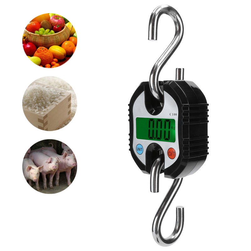 150KG Crane Scale LCD Digital Electronic Hook Hanging Weight for