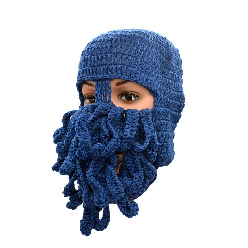 Medifier Men's Knitted Hat One Size - royal blue