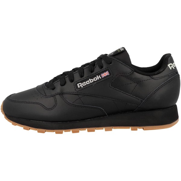 Reebok Reebok Mens Classic Leather Sneakers, Cblack Pugry5 Rbkg03, 9