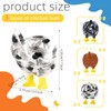 Bonuci 3 Pcs Chicken Butt Magnet Fun Refrigerator Magnets Farm